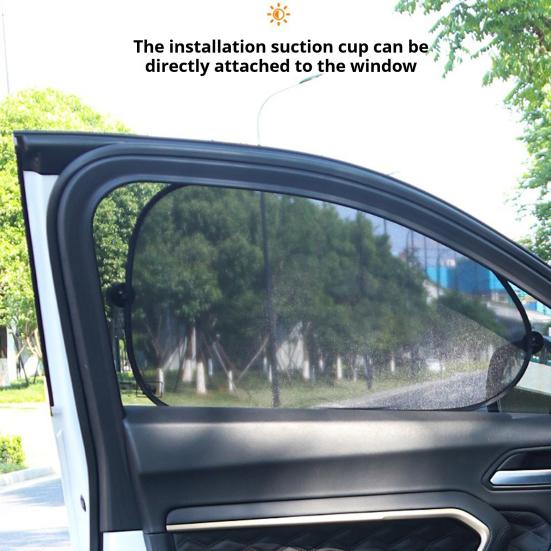 Car Front Easy Rear Window Shade Sunshade Install Mosquito-Proof Privacy Shield