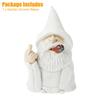 Resin Gnome Ornament Smoking Wizard Middle Finger Artificial Statue For Garden Yard Lawn Decor