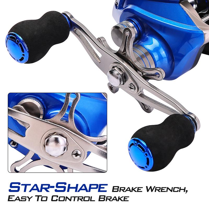 Рыболовная катушка Carbon Drag Катушки для приманки17 + 1BB Левая/Правая рука Спорт на открытом воздухе Колесо для рыболовных снастей