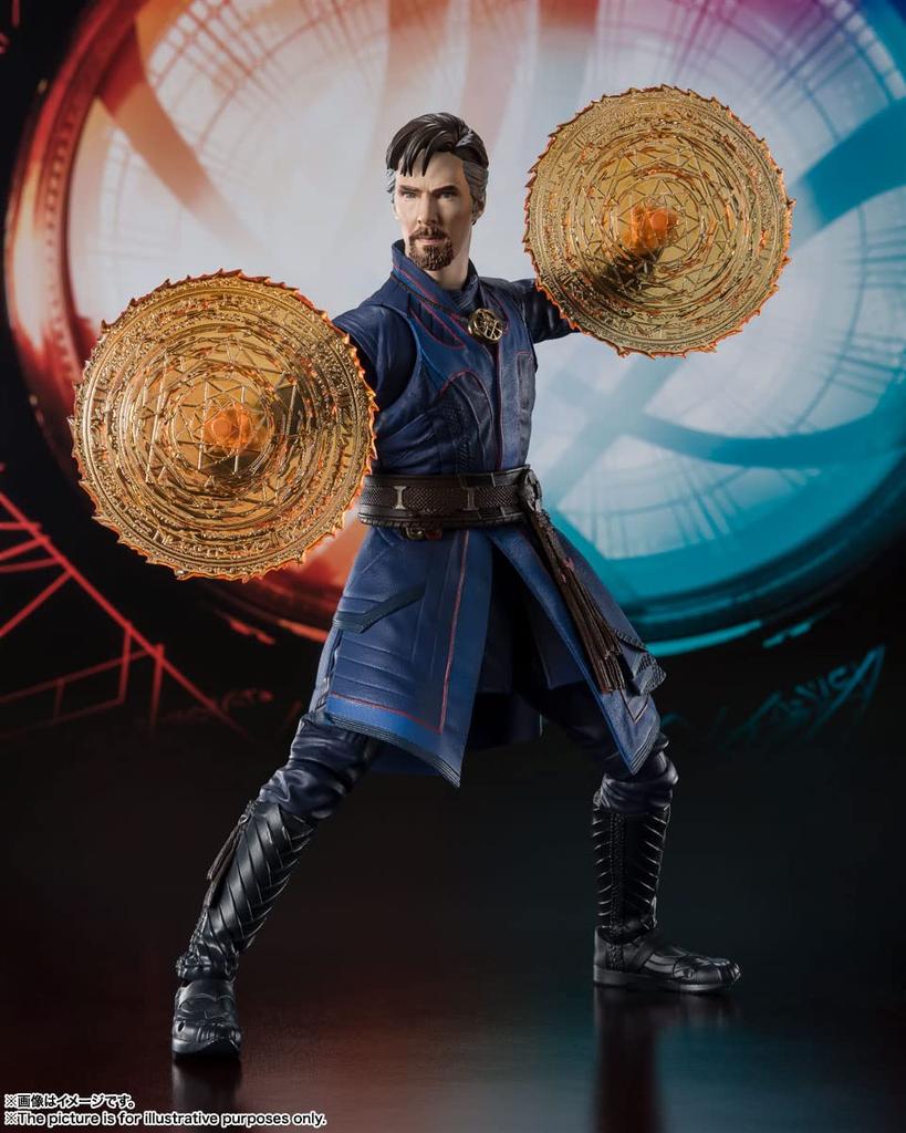 TAMASHII NATIONS MARVEL Доктор Стрэндж 160 мм окрашенная подвижная фигурка SHFiguarts (``Доктор Стрэндж/Безумие Мультивселенной'') приблизительно. АБС&ПВХ&Ткань