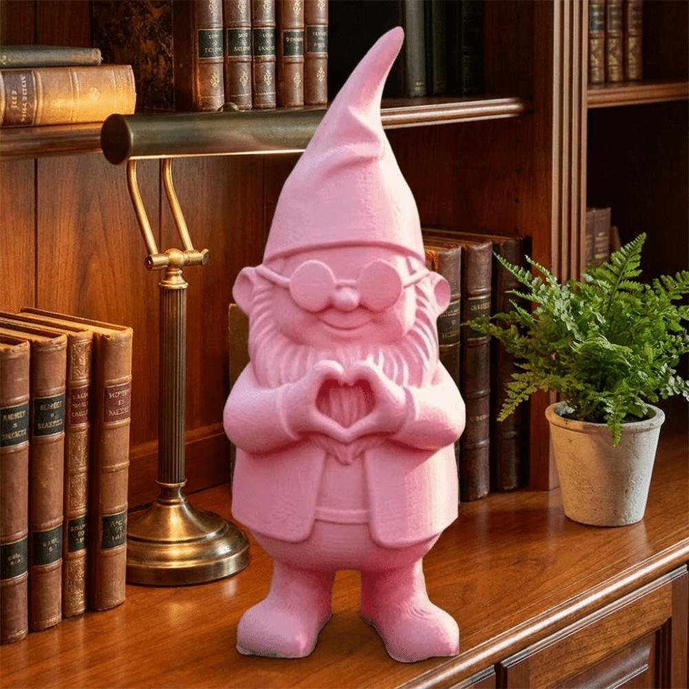 Handmade Elf Dwarf Statue 3D Printed Dwarf Garden Decoration Cartoon Dwarf Miniatures Garden