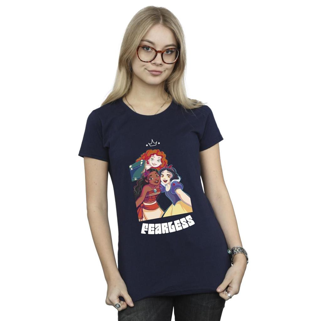 Disney Womens/Ladies Princess Fearless Cotton T-Shirt
