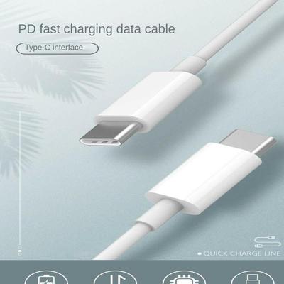 Кабель для быстрой зарядки USB-C — USB-C, кабель Type-C мощностью 60 Вт, для IPhone 15, iPad, Samsung Galaxy, планшетов, ноутбуков, 3,3 фута/6,6 фута.