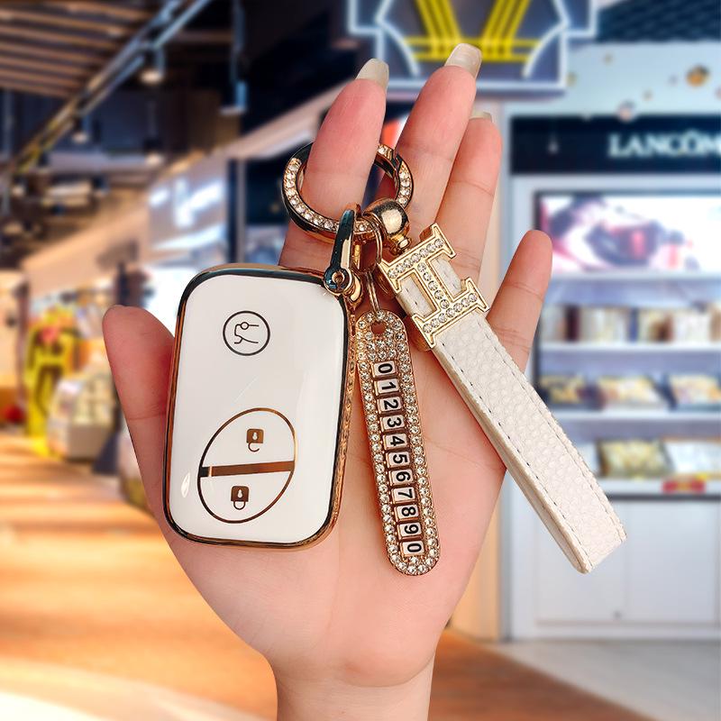 BYD I3 Key Case for S6, G3R, L3, S7, F0, E6, M6, Tang - Unisex Car Shell Bag Buckle for Older Models