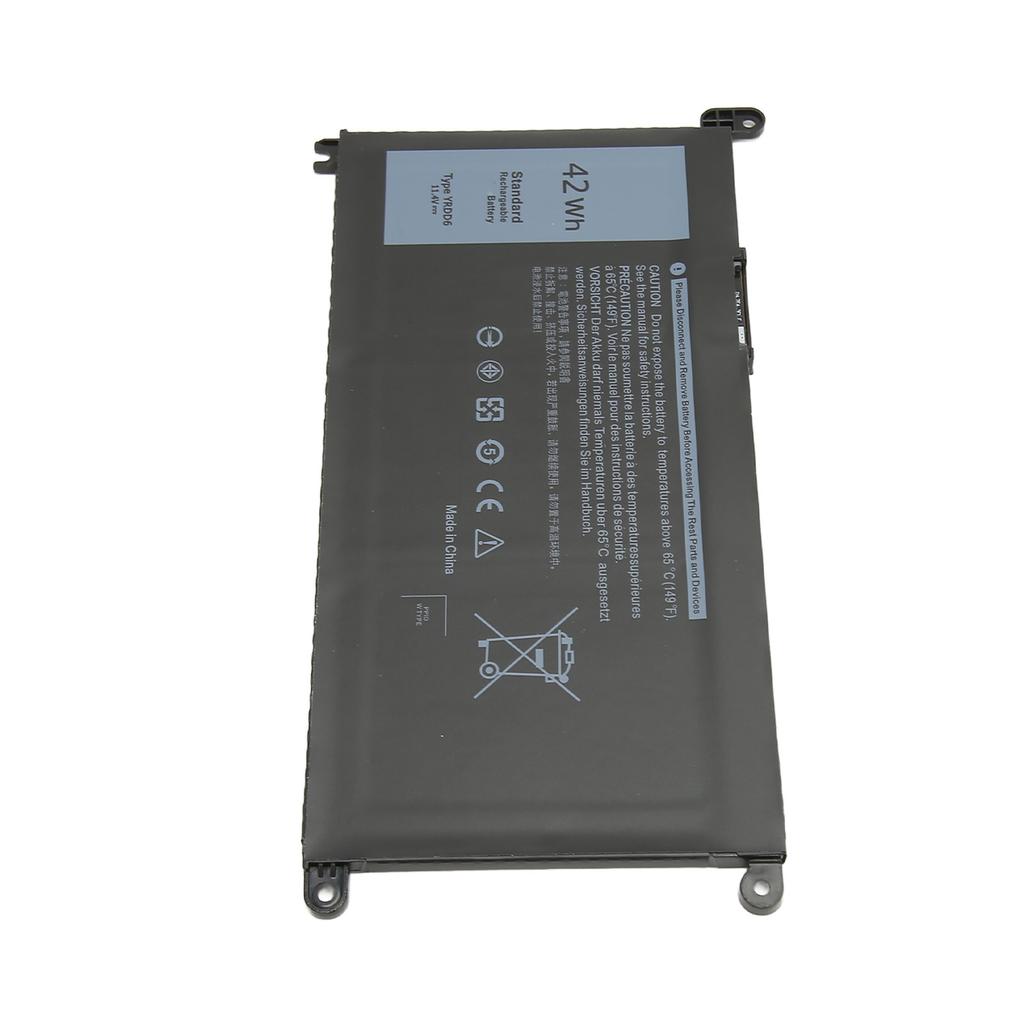 Battery for Inspiron Laptop 3680mAh High Safety Overheating Overload Protection Durable ABS Laptop