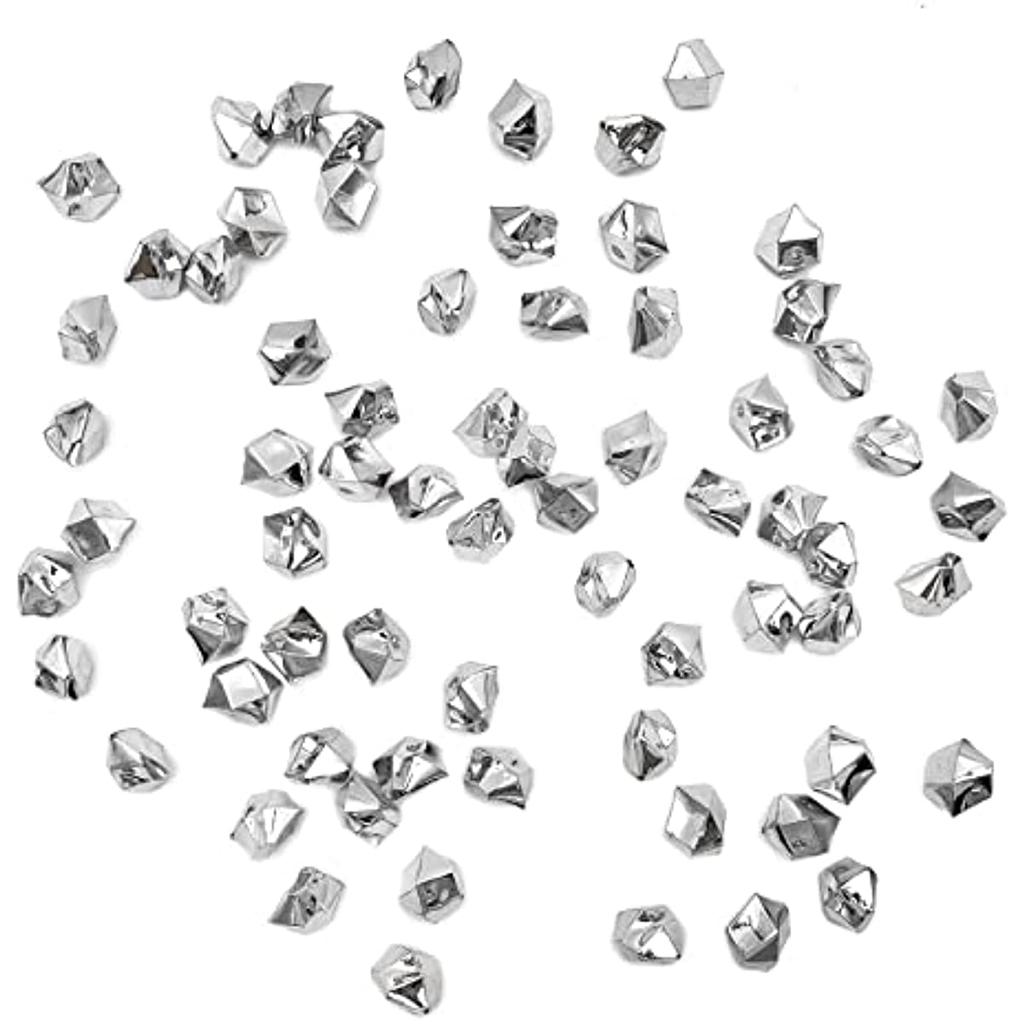 Fake Crushed Ice Cubes, Vase Fillers, 11 * 14 Mm Reusable Fake Ice Cubes Artificial Acrylic Crystal Cubes for Wedding Decor Photography Props