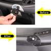 Carbon Fiber ABS Interior Door Button Overlay Trim For Corvette C6 2005-2013