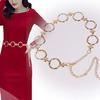 Женщины Дамы Девушки Металлический Золотой Пояс Цепи Свадебная Вечеринка