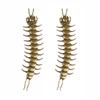 1/2pcs Punk Style Centipede Button Cover Metal Button Clip-On Centipede Button Clip  for Shirt Decor