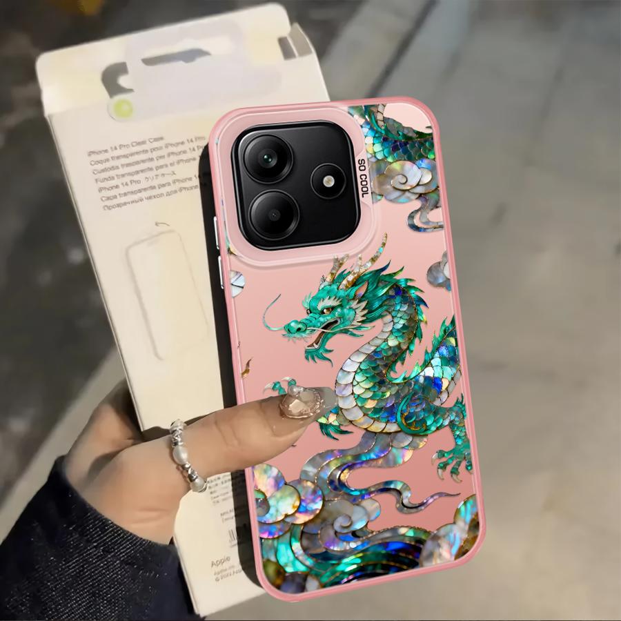 Креативный чехол-накладка с рисунком Тигра и Дракона для Xiaomi Redmi 9T Note 9 10 A5 12C A1 A2 Plus K60 9C 13C 10C 14C