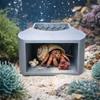 3-в-1 Платформа для кормления, укрытие и нескользящий пандус для рака-отшельника, подходит для террариумов/инсектариев