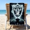 Пляжное полотенце с принтом «Наследие футбольной команды Raiders», супермягкая микрофибра, идеальный подарок на день рождения, для бассейна, пляжа, путешествий, для семьи и друзей