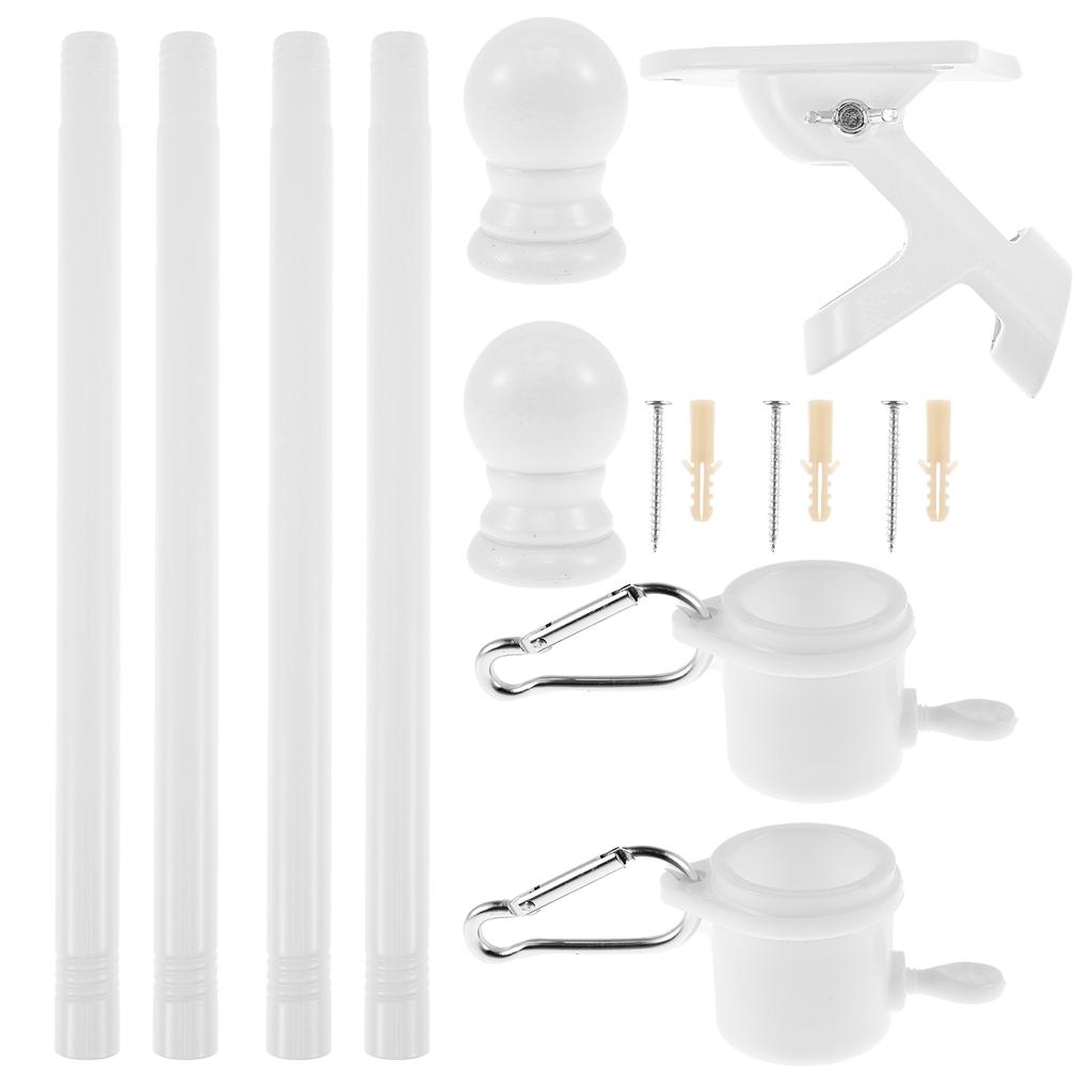 5/8,5 футов регулируемый флагшток комплект из нержавеющей стали настенный держатель для флагштока двора баннер для крыльца дома жилого