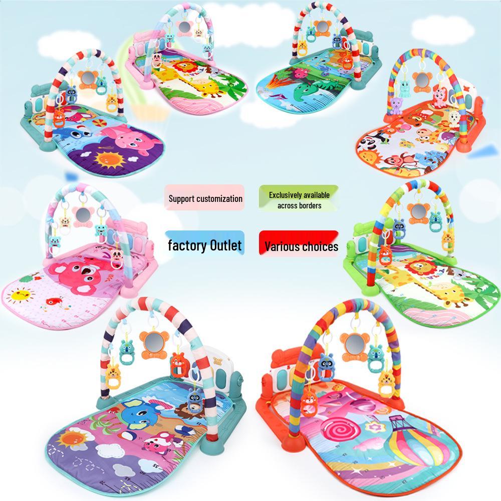 YRB Cross-Border Baby Fitness Piano: Indoor Foot Pedal Toy for Newborns and One-Year-Olds