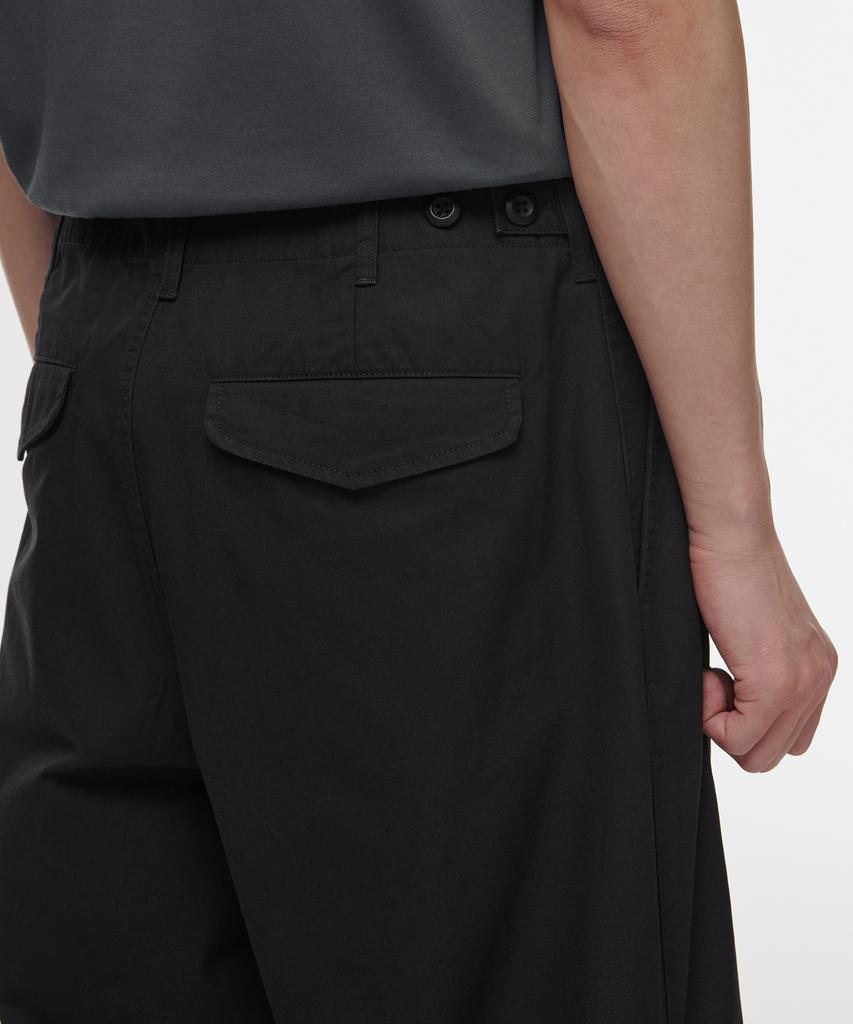 MUSINSA STANDARD Cotton Parachute Pants [Black]