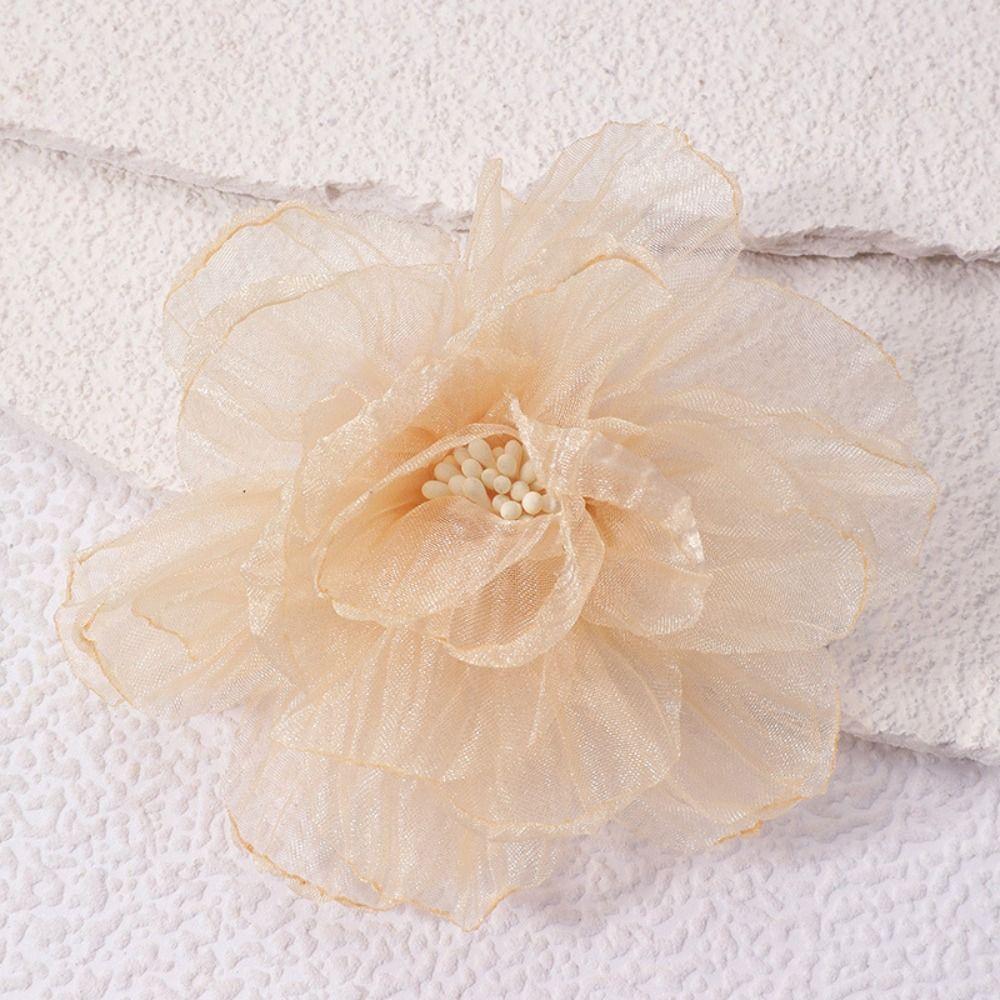 Ручная работа Большая брошь-цветок Геометрические броши-растения Женский шарм Модная бижутерия Свадебная вечеринка