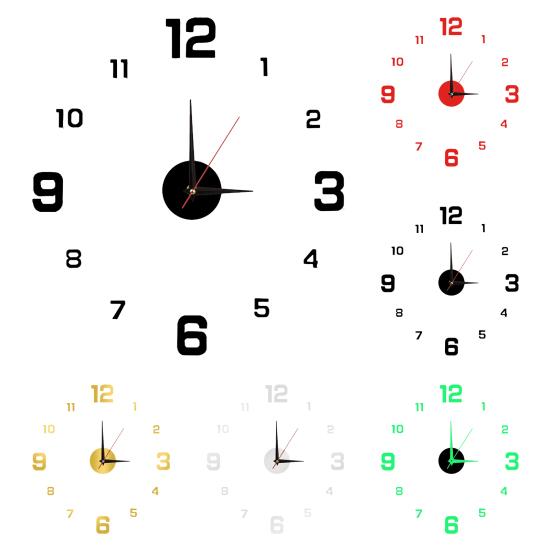 Отличный бесшумный декоративный домашний декор, современный ночник, иголки, тикающие часы для гостиной, акрил