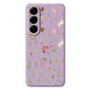 For Samsung Galaxy A56 5G Case Small Flower Leaves Pattern Printing Straight Edge TPU Phone Back Cover