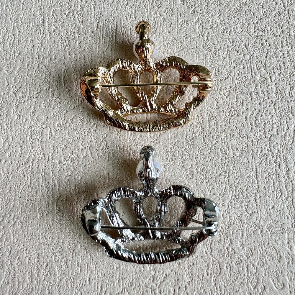 Новая брошь-корона, роскошный женский темперамент, брошь с жемчугом и стразами, блейзер, аксессуары для пальто