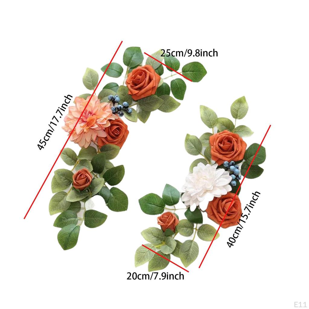 2 шт. Свадебная арка цветы искусственный цветок гирлянда современный фон венок угол