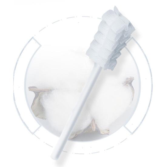 30Pcs Baby Tongue Cleaner Degreased Gauze Dental Swabs Disposable Gauze Toothbrush Paper Rod Infant Oral Cleaning Brush Stick for Newborns