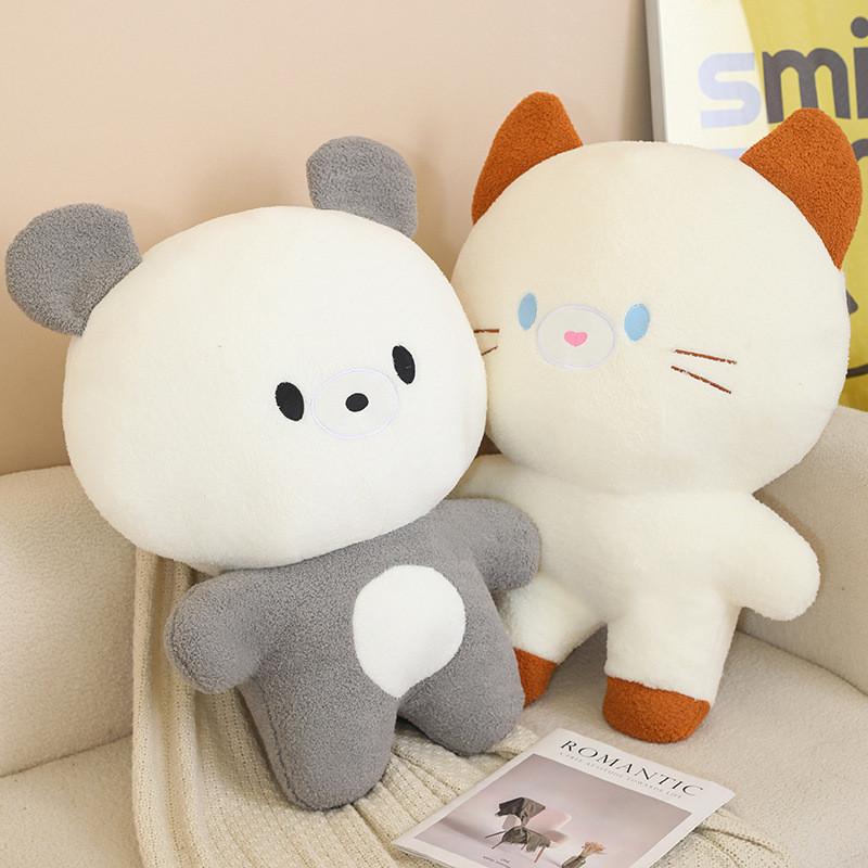 Toy Plush Bear Cat Doll Stuffed Animal Cartoon Doll Home Decor Gift Cartoon
