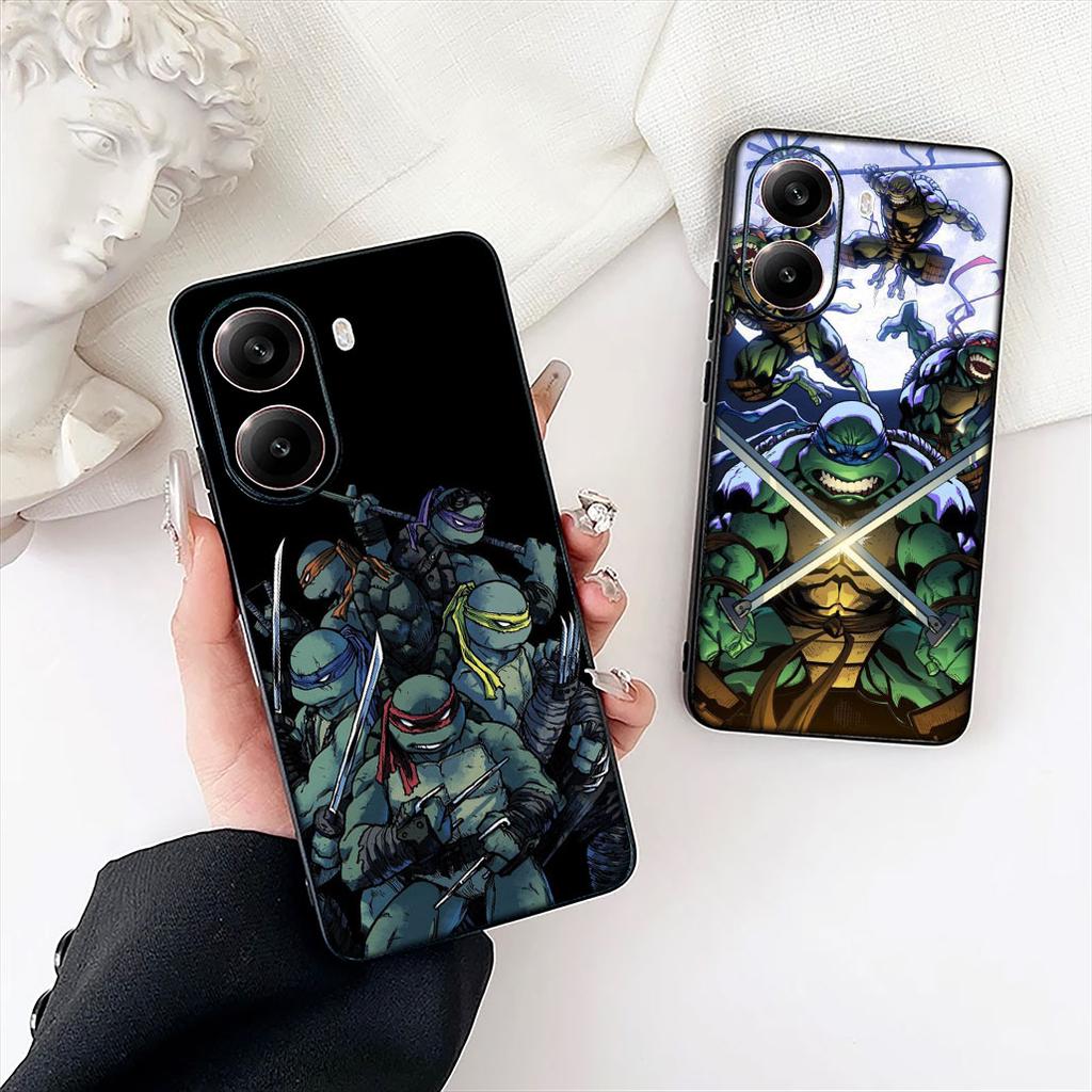 N-Ninjas Cartoon T-Turtles Phone Case for Motorola Moto E13 E20 E32 E22 E14 E15 G32 G60 G72 G7 G8 G82 G9 Plus Power Cover Casing
