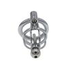 Men's Chastity Lock Metal Penis Cage with Catheter Gay Adult Sex Toys for Outdoor Wear Penis Restraints Cuckold Cock Ring