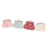 Vintage Bright Colored Hasp Purse Lady Retro Money Clip Small Wallet Coin Purse Clutch Bag