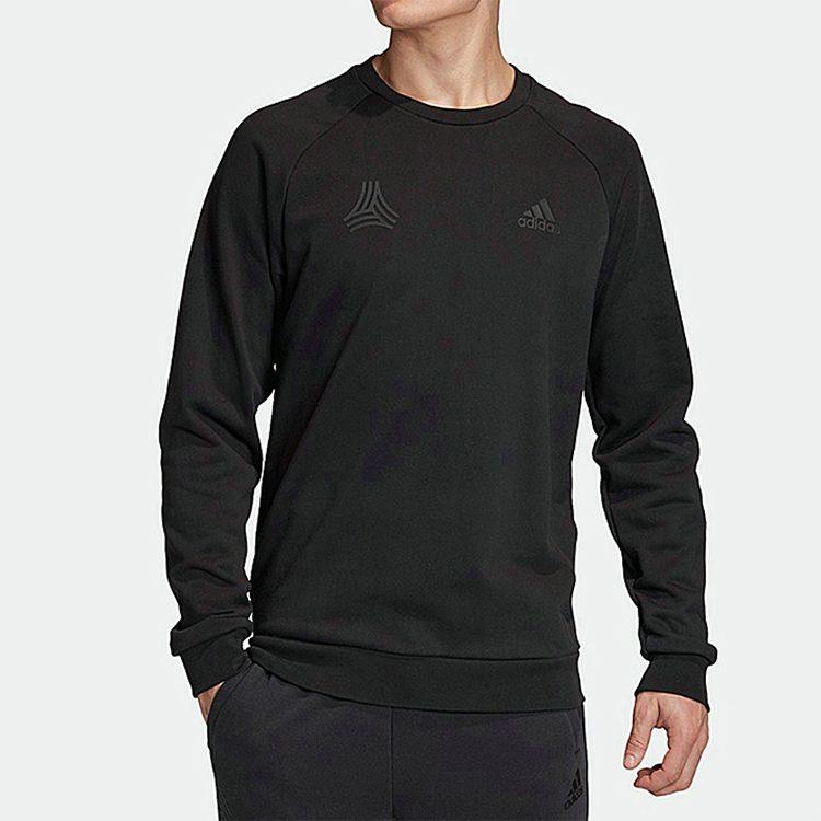 adidas Толстовки Мужские Черные С Круглым Вырезом Умеренная Обычная FU3661