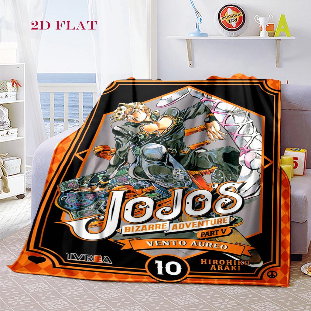 Jojo's Bizarre Adventure: Diamond Unbreakable blanket blanket Suitable for all seasons Digital printing bedroom Machine washable