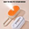 Cat Steam Brush Rechargeable Steamy Pet Brush with 360-degree Rotating Handle Cat