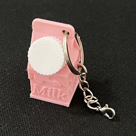 Брелок-подвеска в виде коробки из-под молока, мини-коробка для хранения таблеток в форме коробки из-под молока, портативная