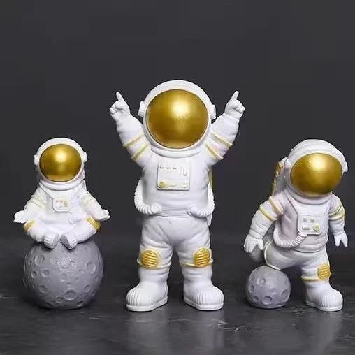 3 шт. Фигурка Астронавта Статуэтка Космонавт Скульптура Игрушки для обучения Настольный Домашний Декор Модель Астронавта Идеально для Подарков Детям