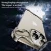 Безрамочный чехол из алюминиевого сплава для iPhone 13 14 15 16 Pro Max Защитная пленка для объектива Покрытие с открытым металлом Ударопрочные угловые накладки