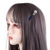 Skeleton Gothic Hair Clips Skull Hair Clips Crow Head Animal Skull Hairpins Women Duckbill Clips