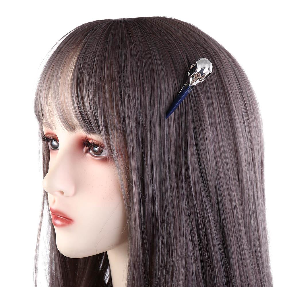 Skeleton Gothic Hair Clips Skull Hair Clips Crow Head Animal Skull Hairpins Women Duckbill Clips