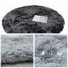 Luxury Round Soft Faux Sheepskin Fur Area Rugs Washable Wool Bedside Carpet