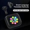 Language Translation Earbuds Touch Control Bluetooth-compatible 144 Languages in-Ear LCD Touchscreen Real-Time Translator