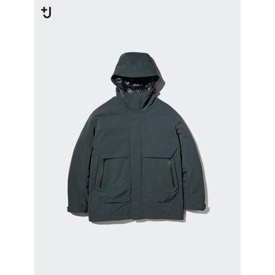 Uniqlo Японская гибридная пуховая парка большого размера