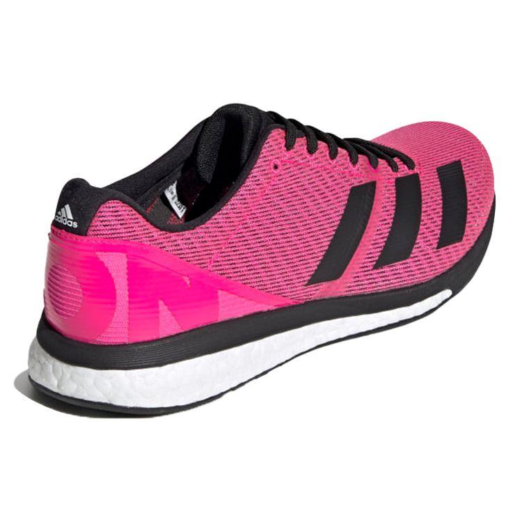 adidas Кроссовки унисекс Adizero Boston 8 Wide Shock Pink Black Core-Black Cloud-White F34059