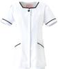 Tunic White Coat Medical Nurse Esthetics Scrub 2016EW White X Navy Japan S To Japanese Size [Fork] Women's Women's (equivalent S)