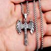 Мужские Аксессуары Подвеска Топор Викинга Титановая Сталь Персонализированное Винтажное Нержавеющая Сталь Ожерелье
