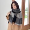 Sweet Scarf Women's 2025 New Autumn and Winter Fashion Warm Imitation Cashmere Scarf Wear Shawl