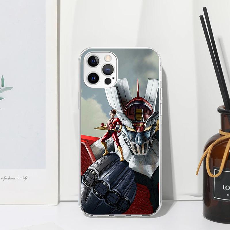 M-Mazinger Z Anime Phone Case For Iphone 17 Air 16 15 Plus 16E 14 Pro Max 13 Mini 12 11 7 8 SE Fundas Soft Back Cover 17 Air 16