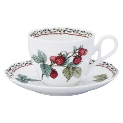 Чашка-блюдце Noritake 250 куб. см Orchard Garden, безопасная для микроволновой печи, костяной фарфор и (Кофе чай) Т97887/4911