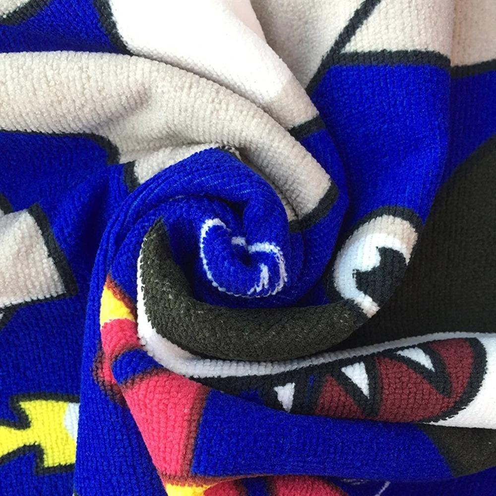 Пляжная микрофибра для мальчиков девочек Полотенце Халат Пончо с капюшоном Полотенце Халат Накидка с капюшоном Полотенце