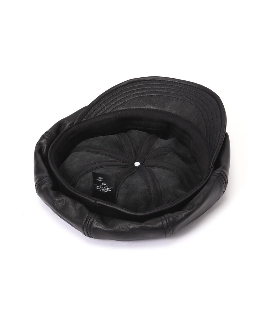 Кепка газетчика Schott из кожи, мужская, размер L, 010, черный, 782-5974006