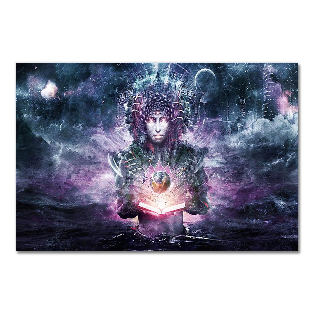 Alex Grey Psychedelic Trippy Tree Life Modular Pictures Modern Home Decoration Wall Art Canvas Prints Painting Bedroom Poster