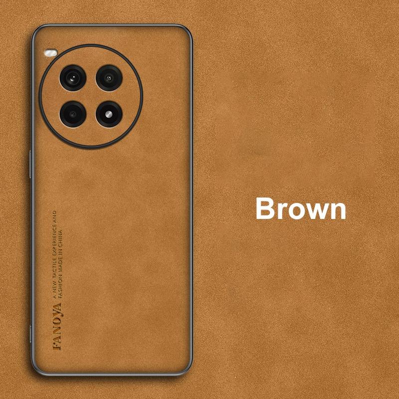 Для OnePlus Ace 3 Pro Чехол Роскошный PU Кожаный Чехол Для Телефона Для OnePlus Ace 3 Ace3 Pro 5G Задняя Крышка Матовый Силикон Полная Защита